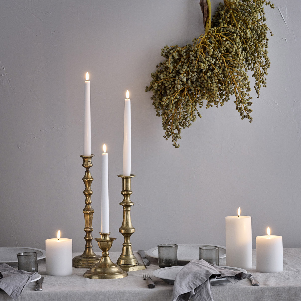 LED Tall Taper Candles