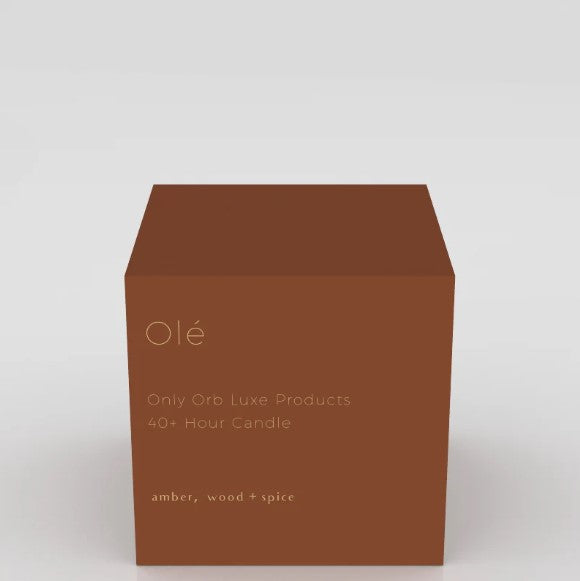 Teak Vessel and Candle set