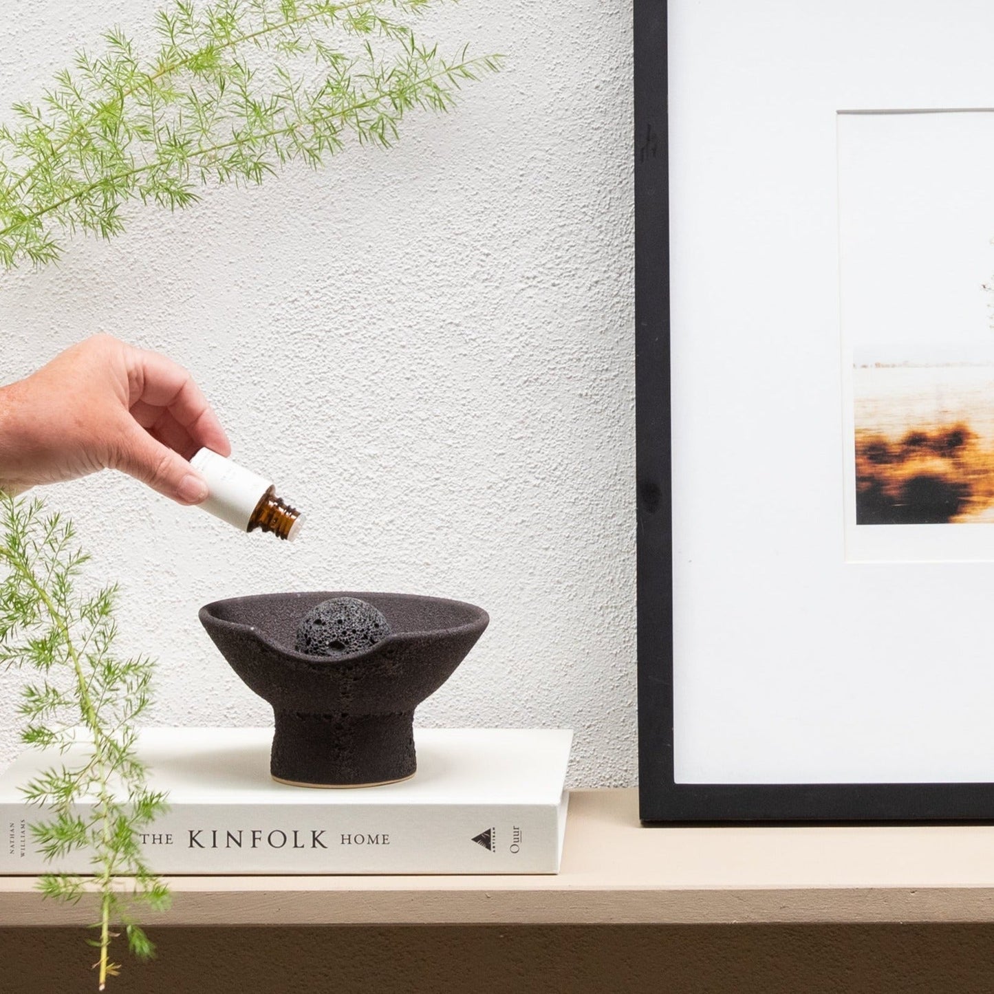 Obsidian Diffuser with Volcanic Embers Scented Diffuser Oil