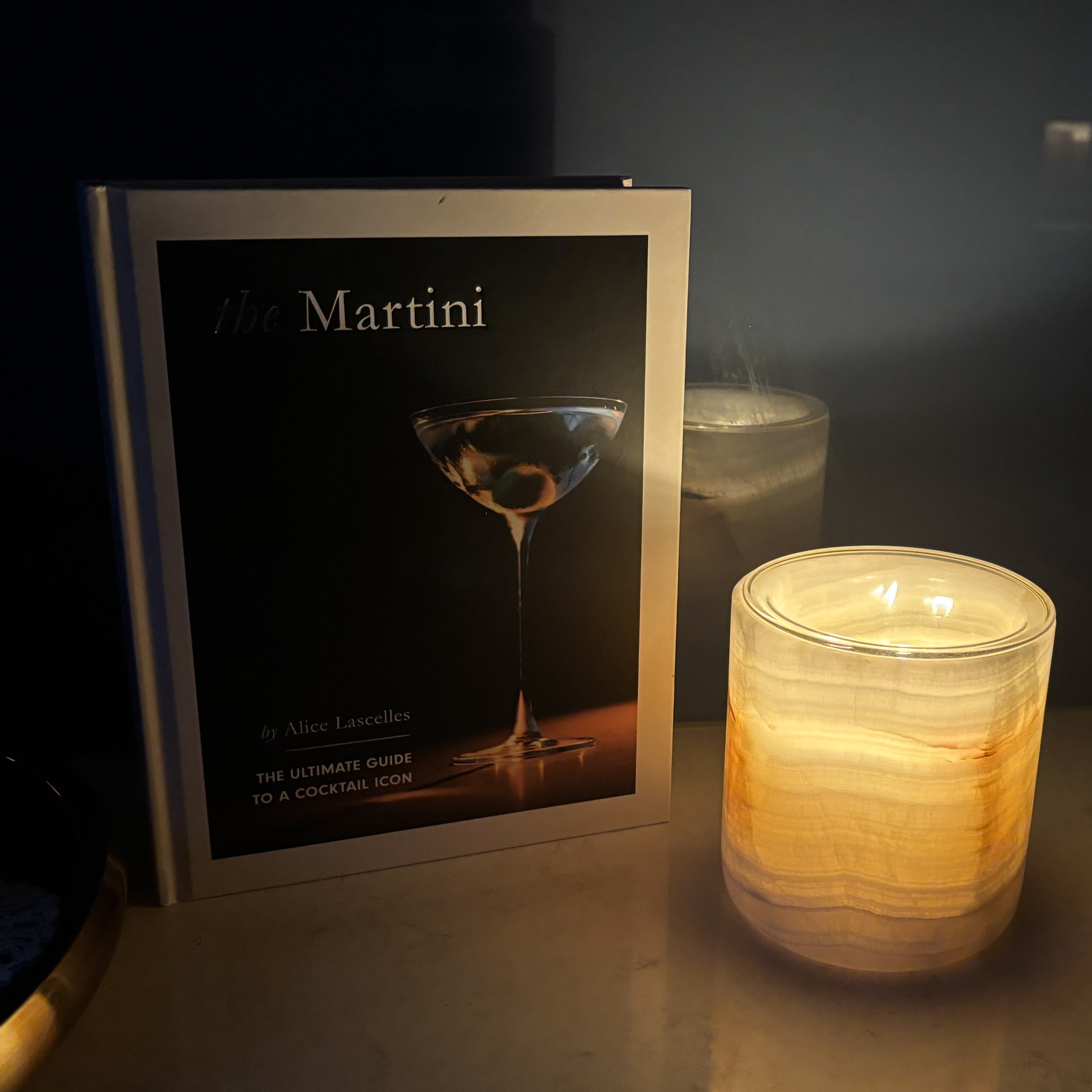 White Onyx Candle Vessel