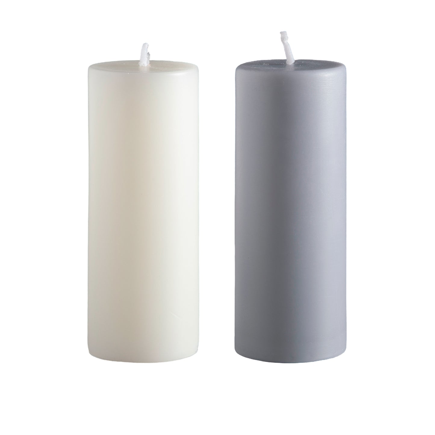 Escc Blanc + Dove pillar candles