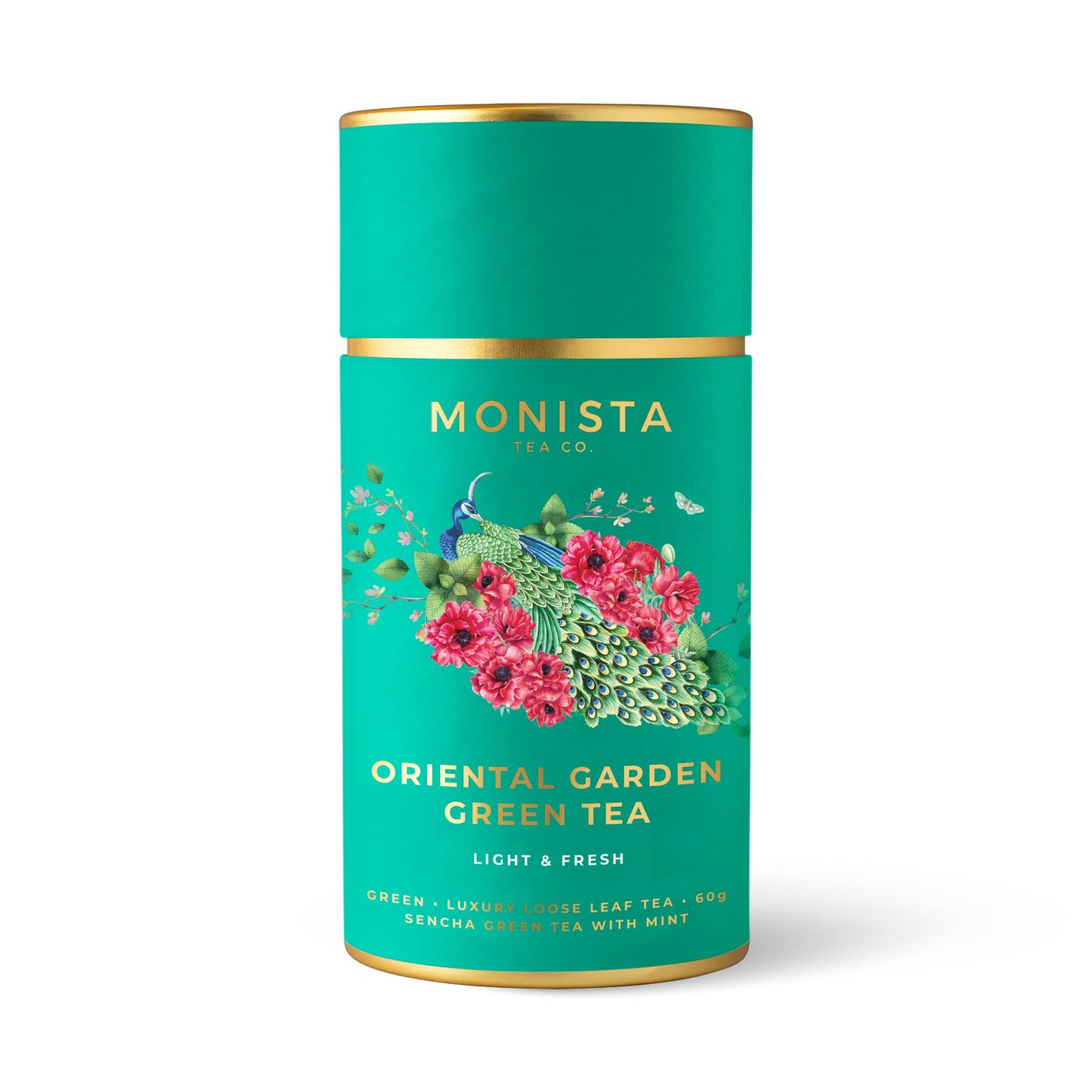 Oriental Garden Green Tea Refillable Cannister