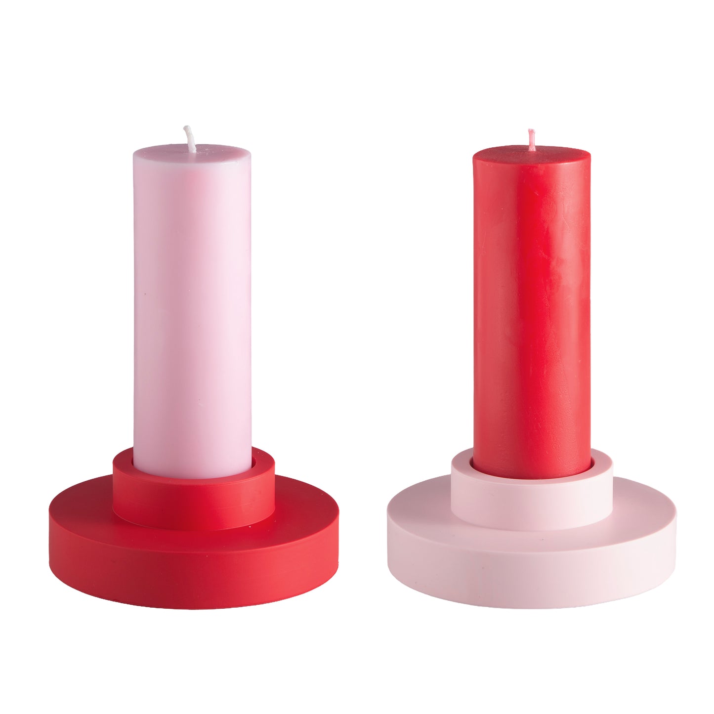 Escc Cherry + Blush Pillar Candles