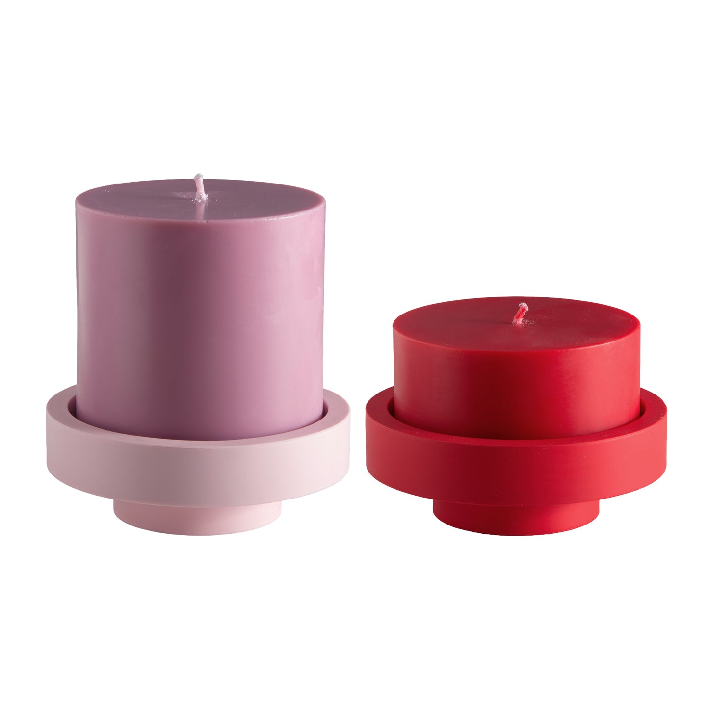 Escc Cherry + Blush Pillar Candles